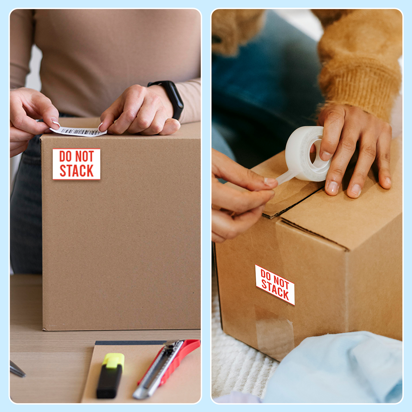 Do Not Stack - Roll / Sheet- 2"x3" / 3"x4" / 4"x6" / 5"x7"