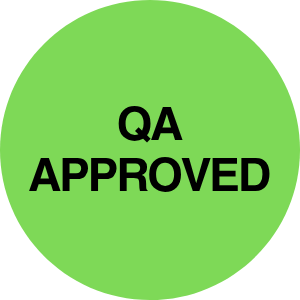 StickerJet QA Approved – OSHA Quality Control Roll Labels – 2" Circle Labels – 500 Qty/Roll – Paper, Easy Peel And Stick, Strong Adhesive, Made In USA