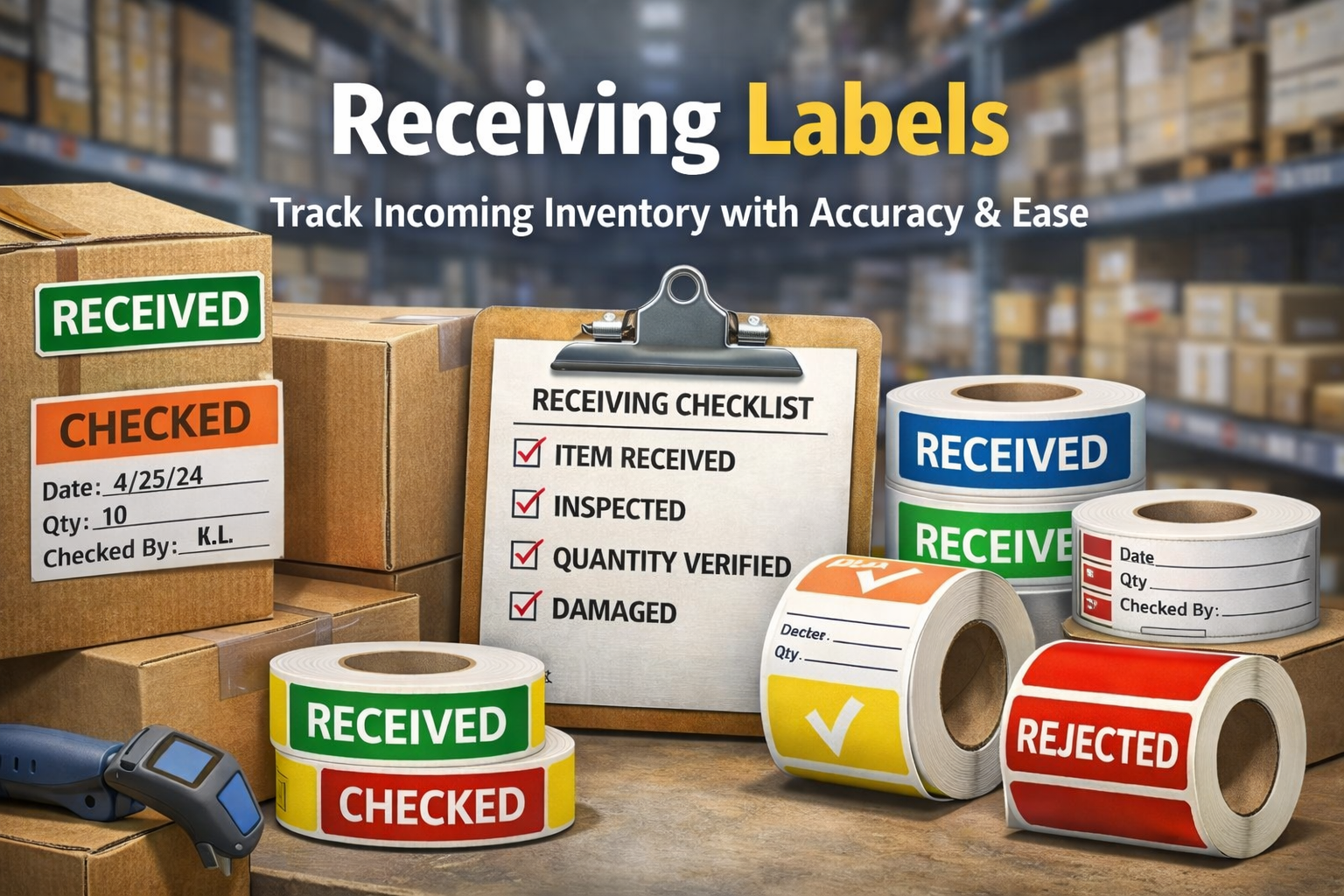 Receiving Labels for Products & Packages | StickerJet