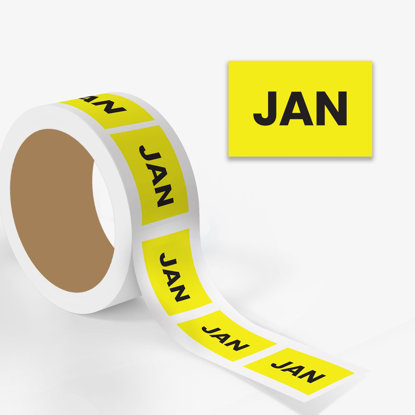 January (Rectangle) - Month Lables Roll - 2"x3" / 3"x5"