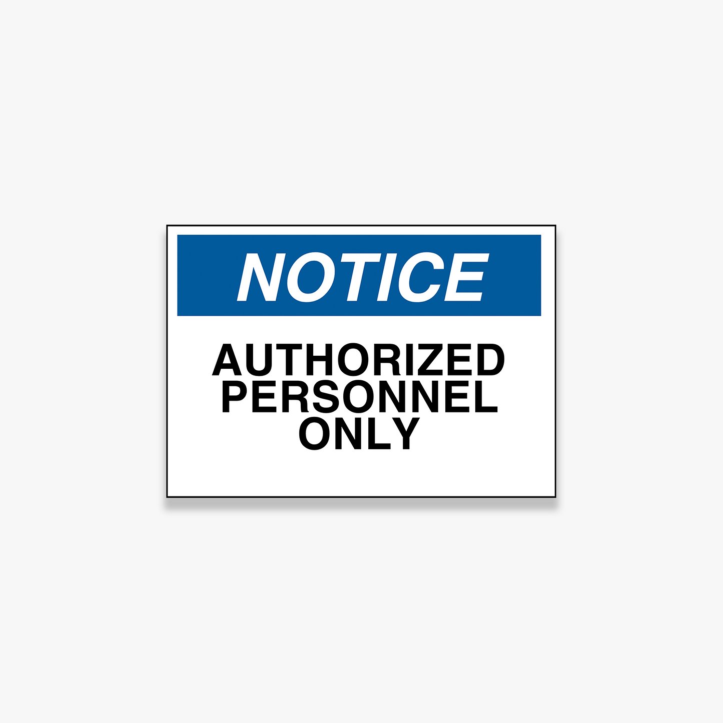 StickerJet Authorized Personnel Only 3.5""x5"" and 5""x7"" Workplace Stickers - Pack of 5 Individually Cut Rectangle Premium Vinyl Decals, Waterproof, Weatherproof, Scratch-proof, UV resistant