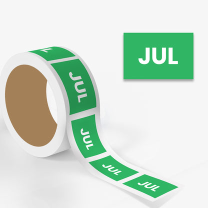 July (Rectangle) - Month Lables Roll - 2"x3" / 3"x5"
