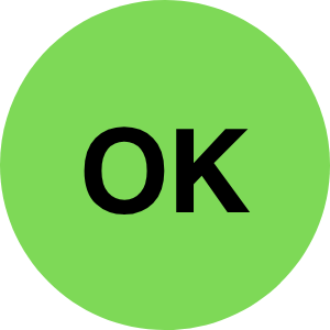 StickerJet OK – OSHA Quality Control Roll Labels – 1" And 2" Circle Labels – 500 Qty/Roll – Paper, Easy Peel And Stick, Strong Adhesive, Made In USA