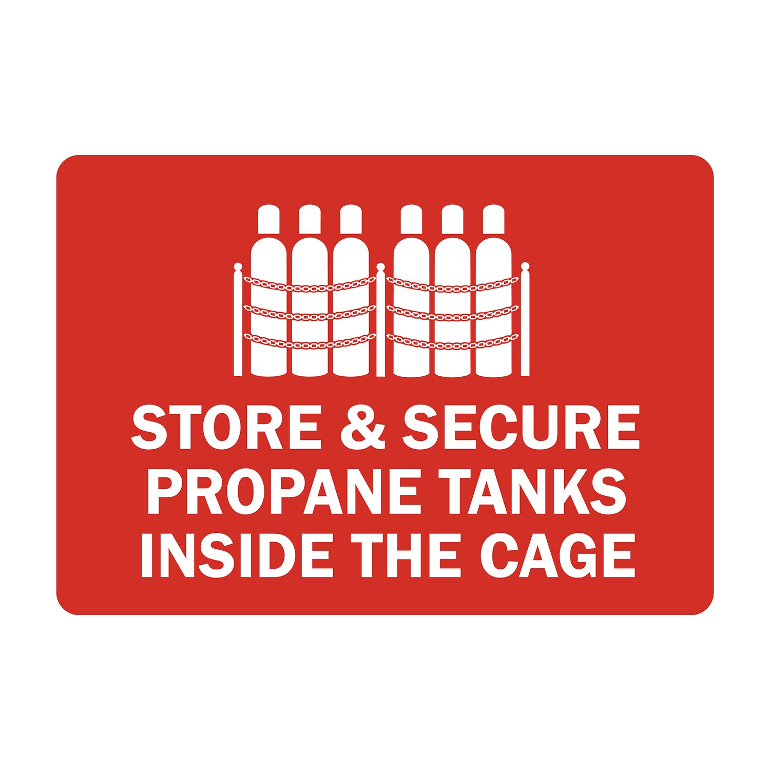 Store and Secure Propane Tanks inside the Cage
