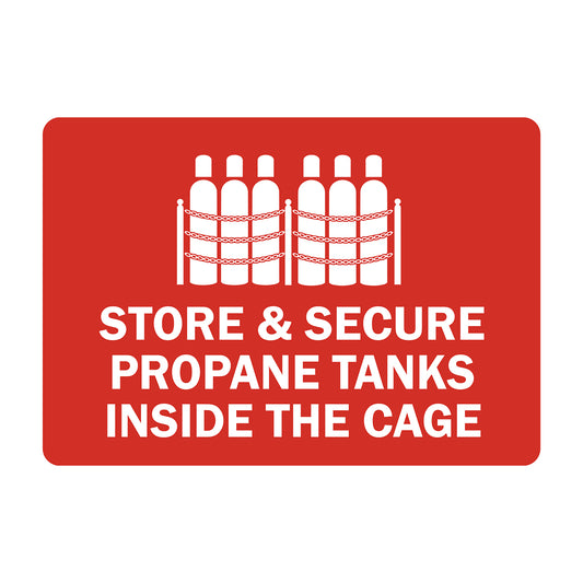 Store and Secure Propane Tanks inside the Cage