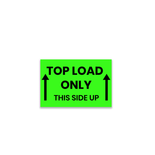 Top Load Only/This Side Up - Top Labels Roll - 3"x5"