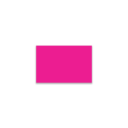 "Fluorescent Pink Color Code Rectangle Labels, single solid rectangular colored label sticker for inventory and color coding on white background."