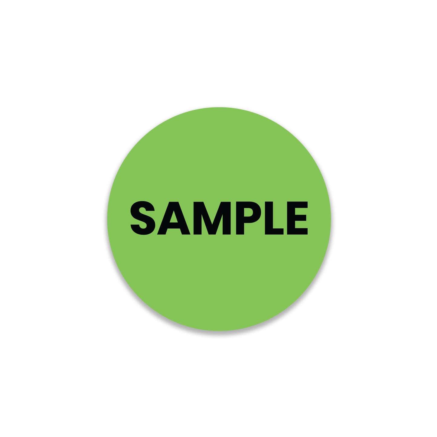 StickerJet Sample – OSHA Shipping Control Roll Labels – 2" Circle Labels – 500 Qty/Roll – Paper, Easy Peel And Stick, Strong Adhesive, Made In USA