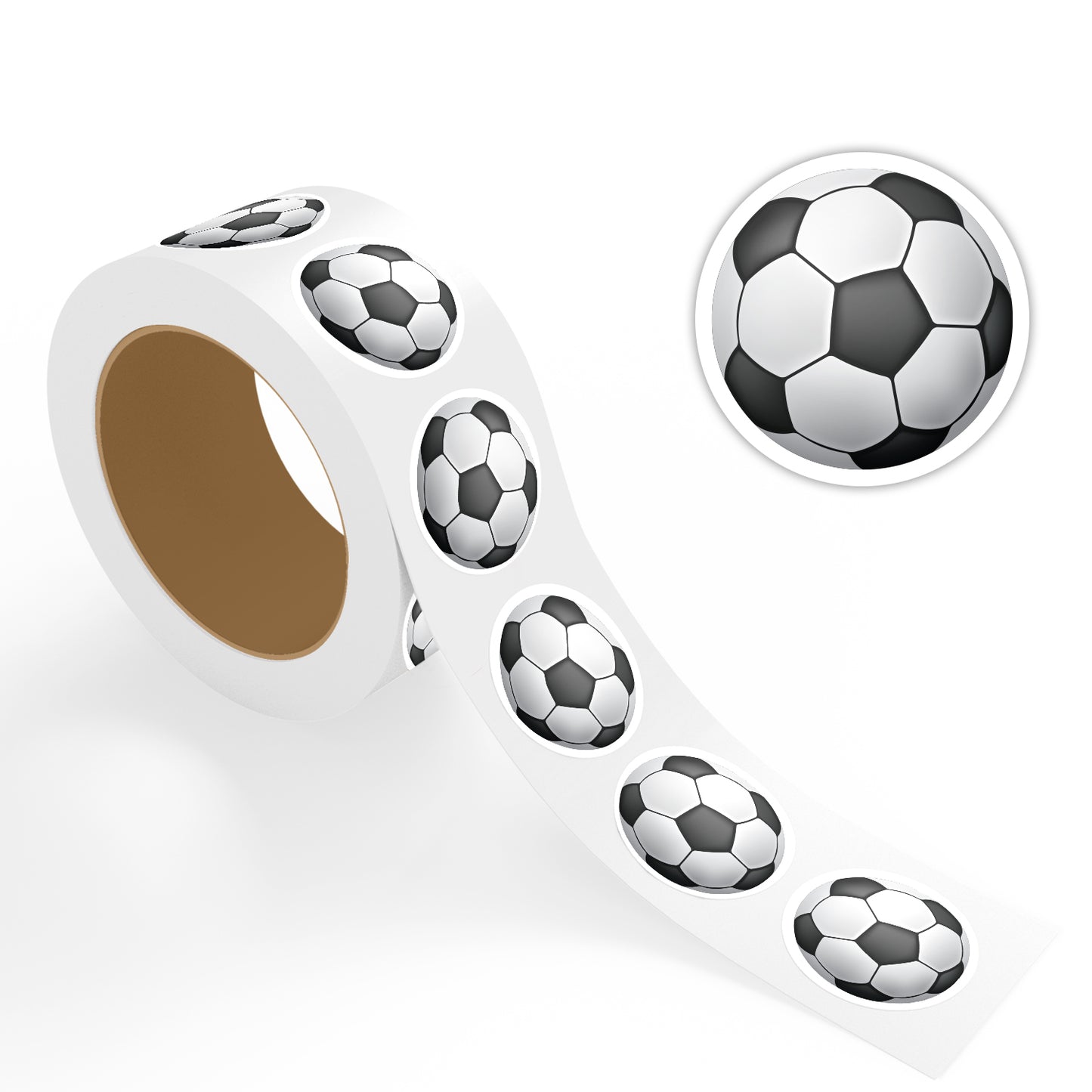 Soccer Ball - 500 Labels/Roll - 2"x2"