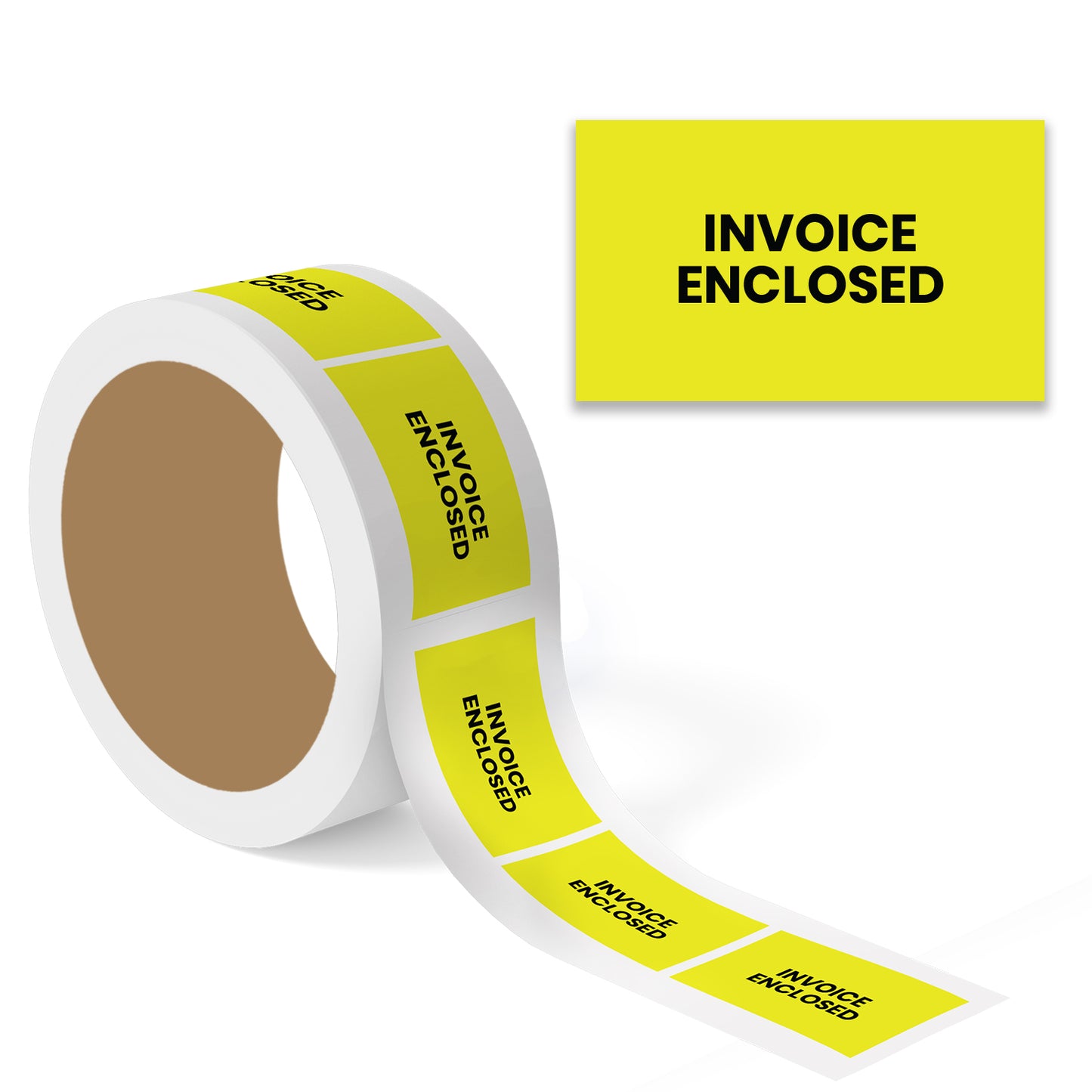 Invoice Enclosed - Enclosed Labels Roll - 3"x5"