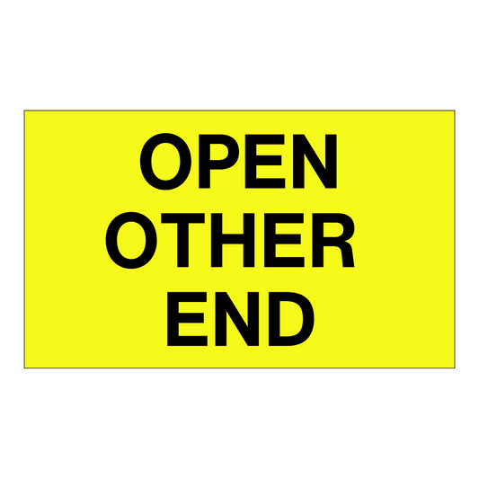 Open Other End - Receiving Labels