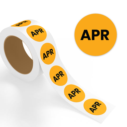 April (Circle) - Month Labels