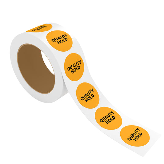 Quality Hold (Circle) - Quality Control Labels