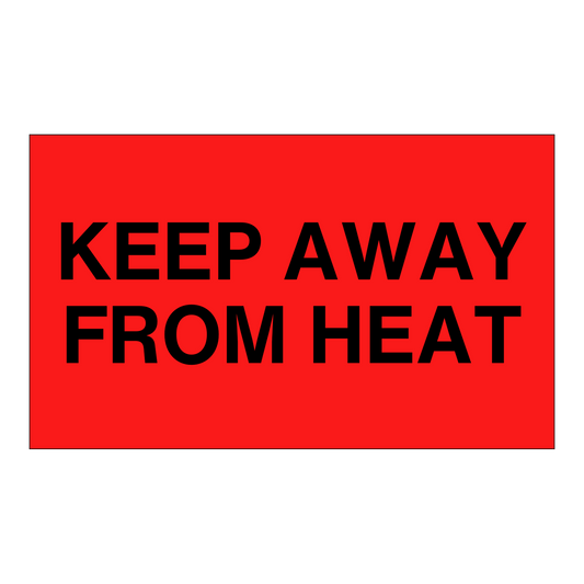 Keep Away From Heat - Receiving Labels