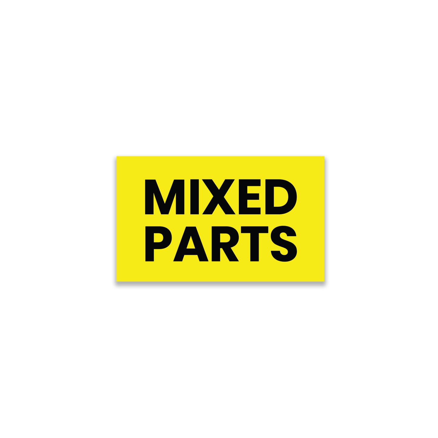 StickerJet Mixed Parts - OSHA Mixed Labels - 3"x5" Rectangle Labels - 500 Qty/Roll - Paper, Easy Peel And Stick, Strong Adhesive, Made In USA