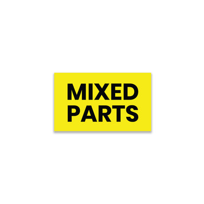 StickerJet Mixed Parts - OSHA Mixed Labels - 3"x5" Rectangle Labels - 500 Qty/Roll - Paper, Easy Peel And Stick, Strong Adhesive, Made In USA