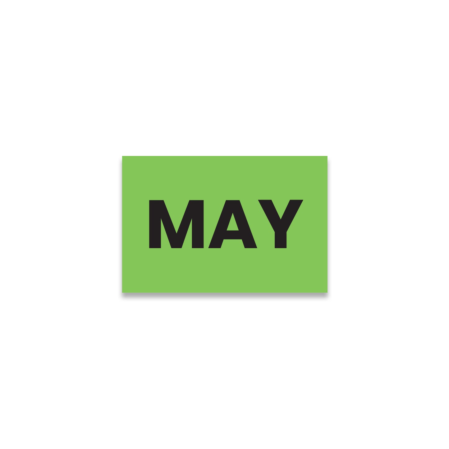 May (Rectangle) - Month Lables Roll - 2"x3" / 3"x5"
