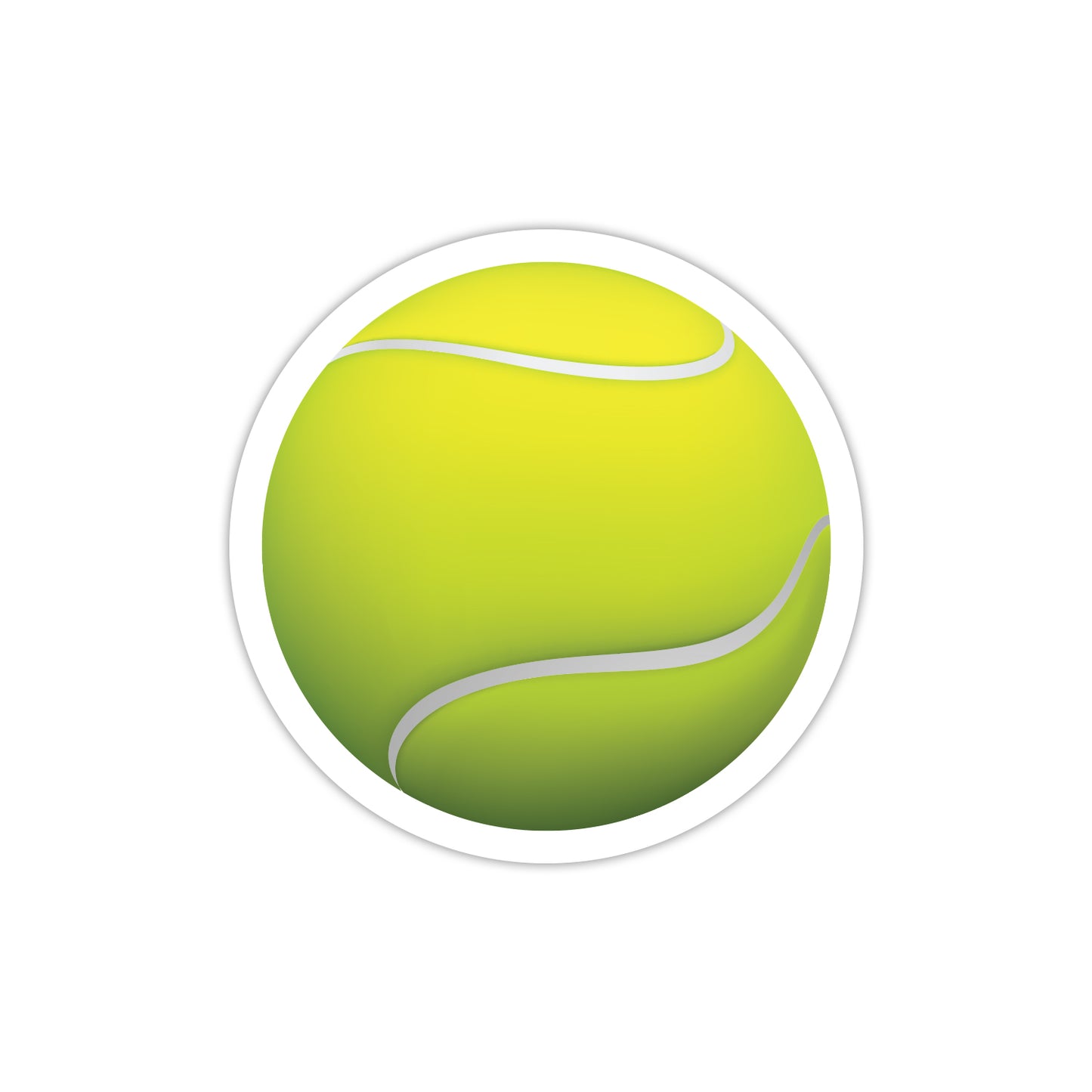 Tennis Ball - 500 Labels/Roll - 2"x2"