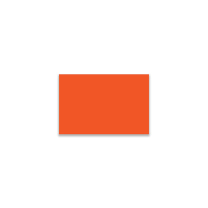 "Fluorescent Red Color Code Rectangle Labels, single solid rectangular colored label sticker for inventory and color coding on white background."