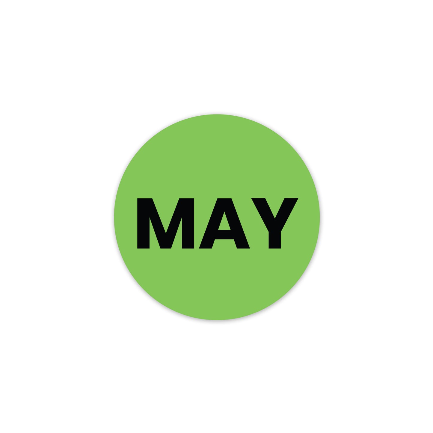 May (Circle) - Month Lables Roll - 1"x1" / 2"x2"