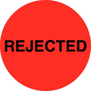 StickerJet Rejected – OSHA Quality Control Roll Labels – 2" Circle Labels – 500 Qty/Roll – Paper, Easy Peel And Stick, Strong Adhesive, Made In USA