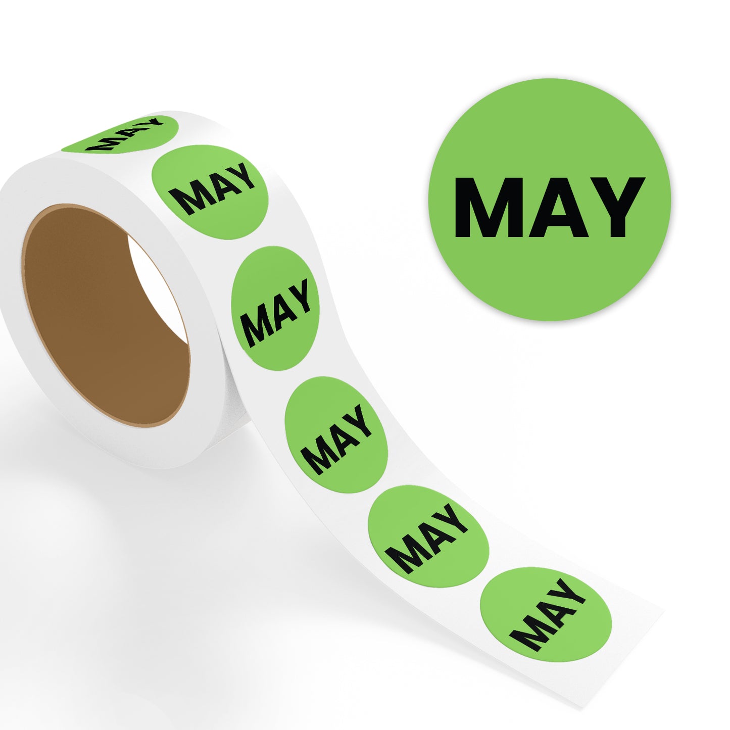 May (Circle) - Month Lables Roll - 1"x1" / 2"x2"