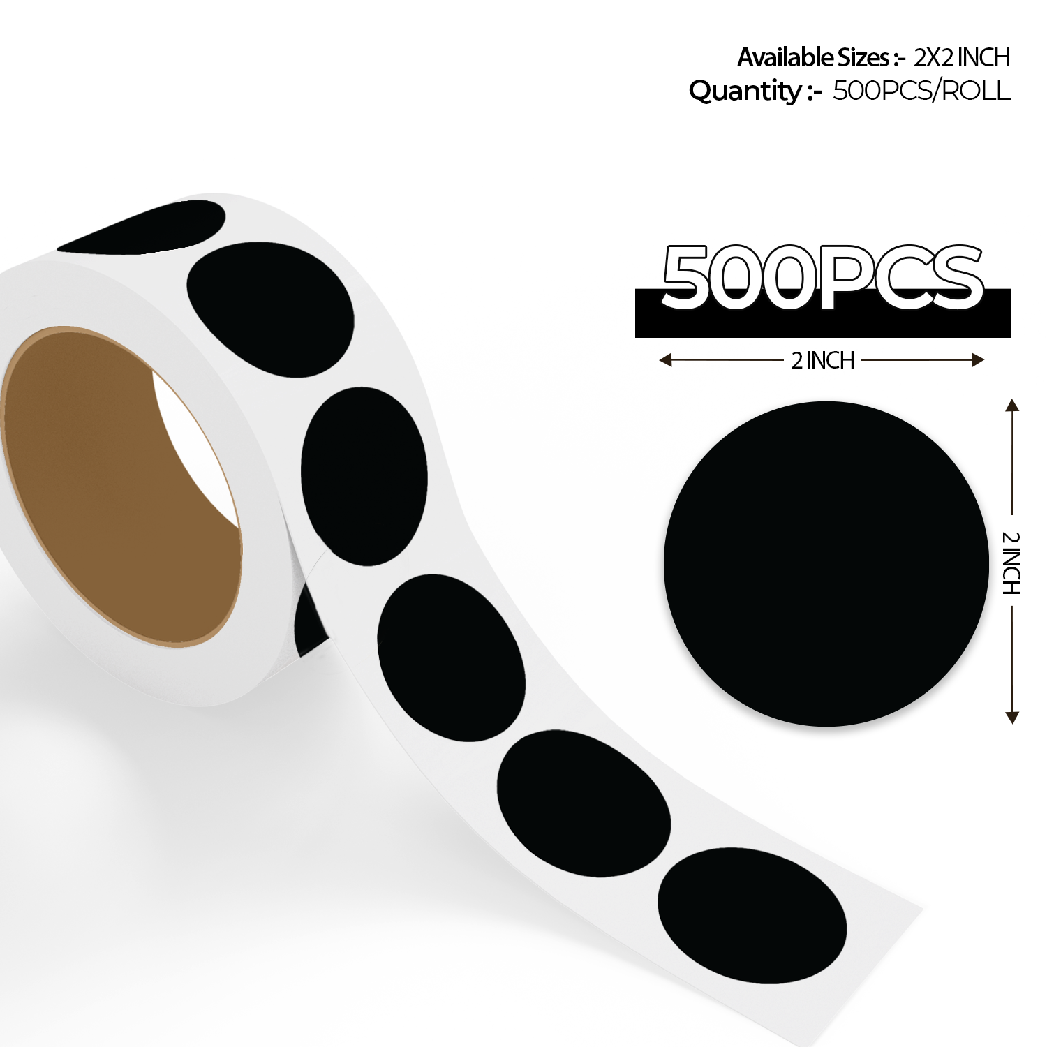 Black Dot Labels