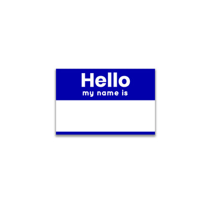 Name Tag - 500 Labels/Roll - 2"x3" - Blue (Copy)- Milli Trial