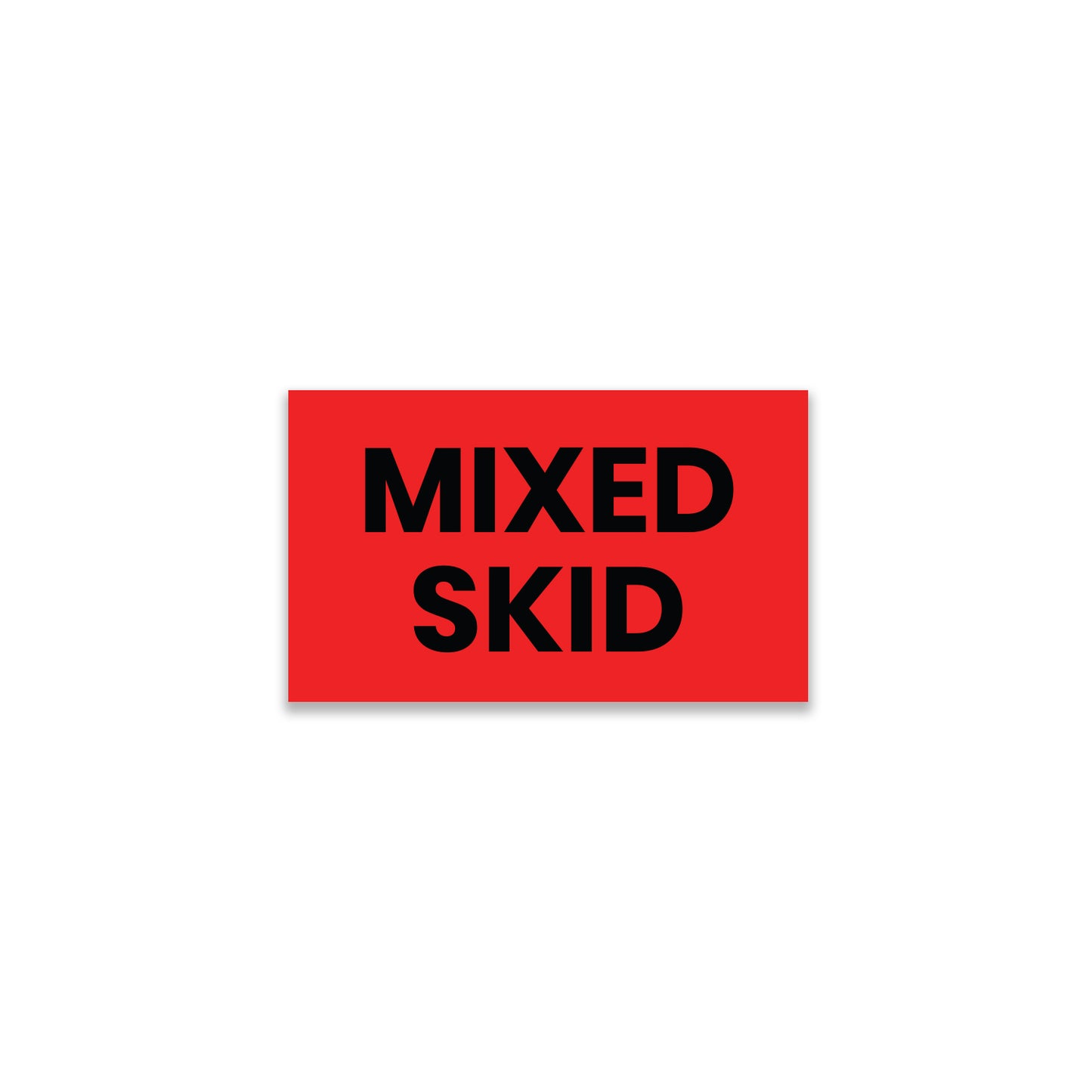 StickerJet Mixed Skid - OSHA Mixed Labels - 3"x5" Rectangle Labels - 500 Qty/Roll - Paper, Easy Peel And Stick, Strong Adhesive, Made In USA