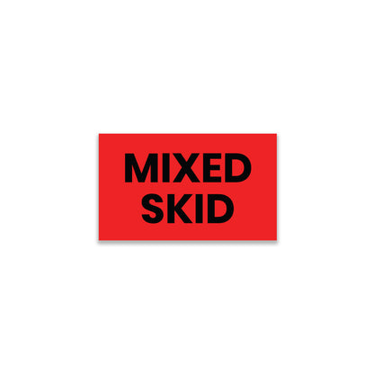 StickerJet Mixed Skid - OSHA Mixed Labels - 3"x5" Rectangle Labels - 500 Qty/Roll - Paper, Easy Peel And Stick, Strong Adhesive, Made In USA