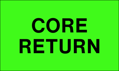 StickerJet Core Return – OSHA Receiving Labels – 3"x5" Rectangle Labels – 500 Qty/Roll – Paper, Easy Peel And Stick, Strong Adhesive, No Residue, Made In USA