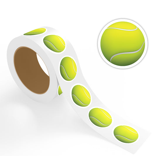 Tennis Ball - 500 Labels/Roll - 2"x2"