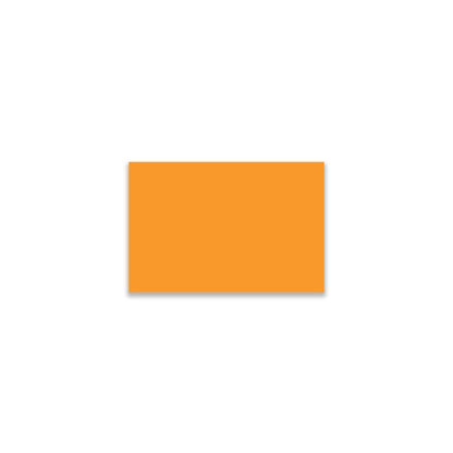 "Fluorescent Orange Color Code Rectangle Labels, single solid rectangular colored label sticker for inventory and color coding on white background."