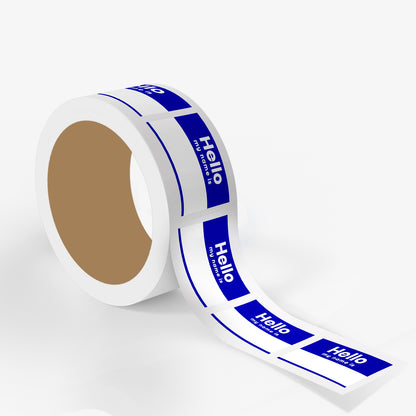Name Tag - 500 Labels/Roll - 2"x3" - Blue (Copy)- Milli Trial