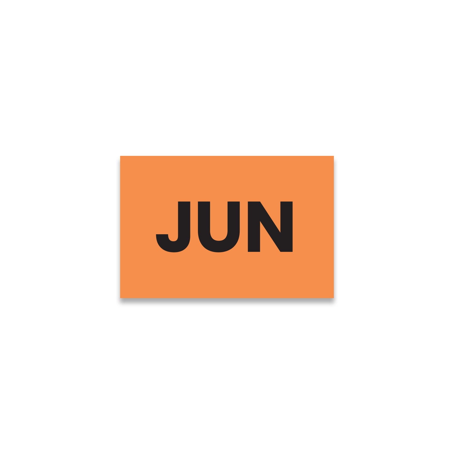 June (Rectangle) - Month Lables Roll - 2"x3" / 3"x5"