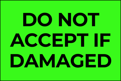 Do Not Accept if Damaged - Do Not Labels Roll - 3"x5"