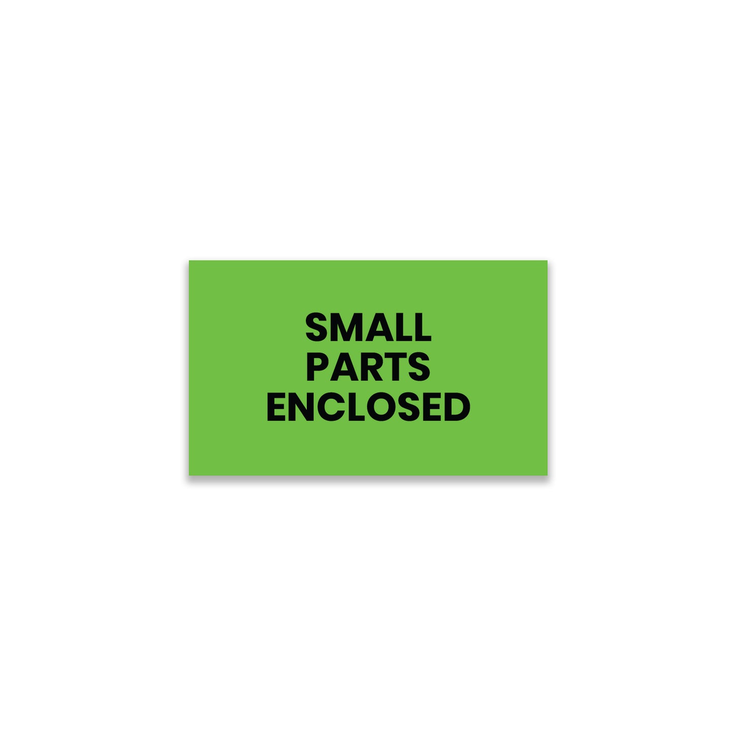 Small Parts Enclosed - Enclosed Labels Roll - 3"x5"