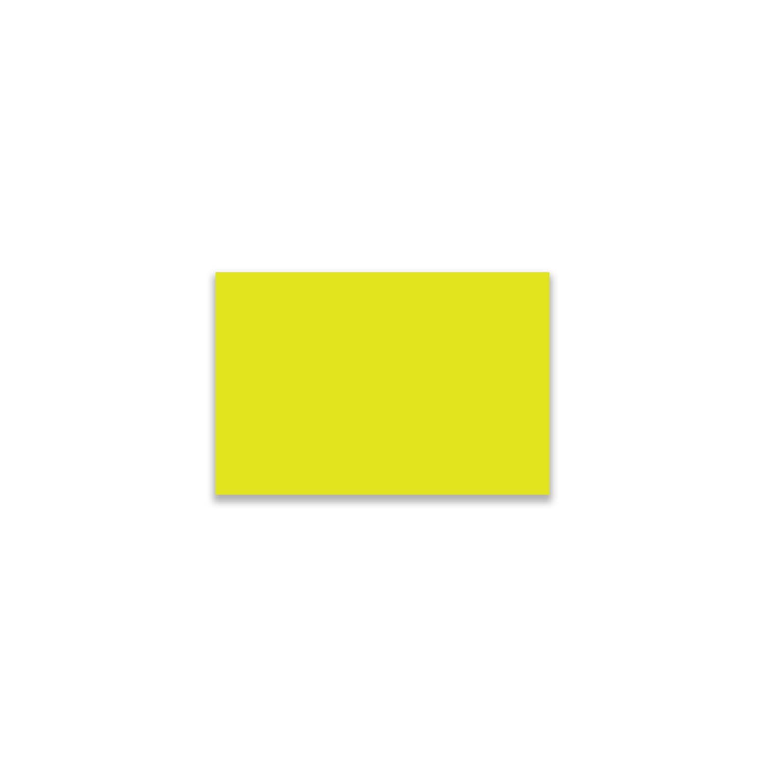 Fluorescent Yellow Color Code Rectangle Labels