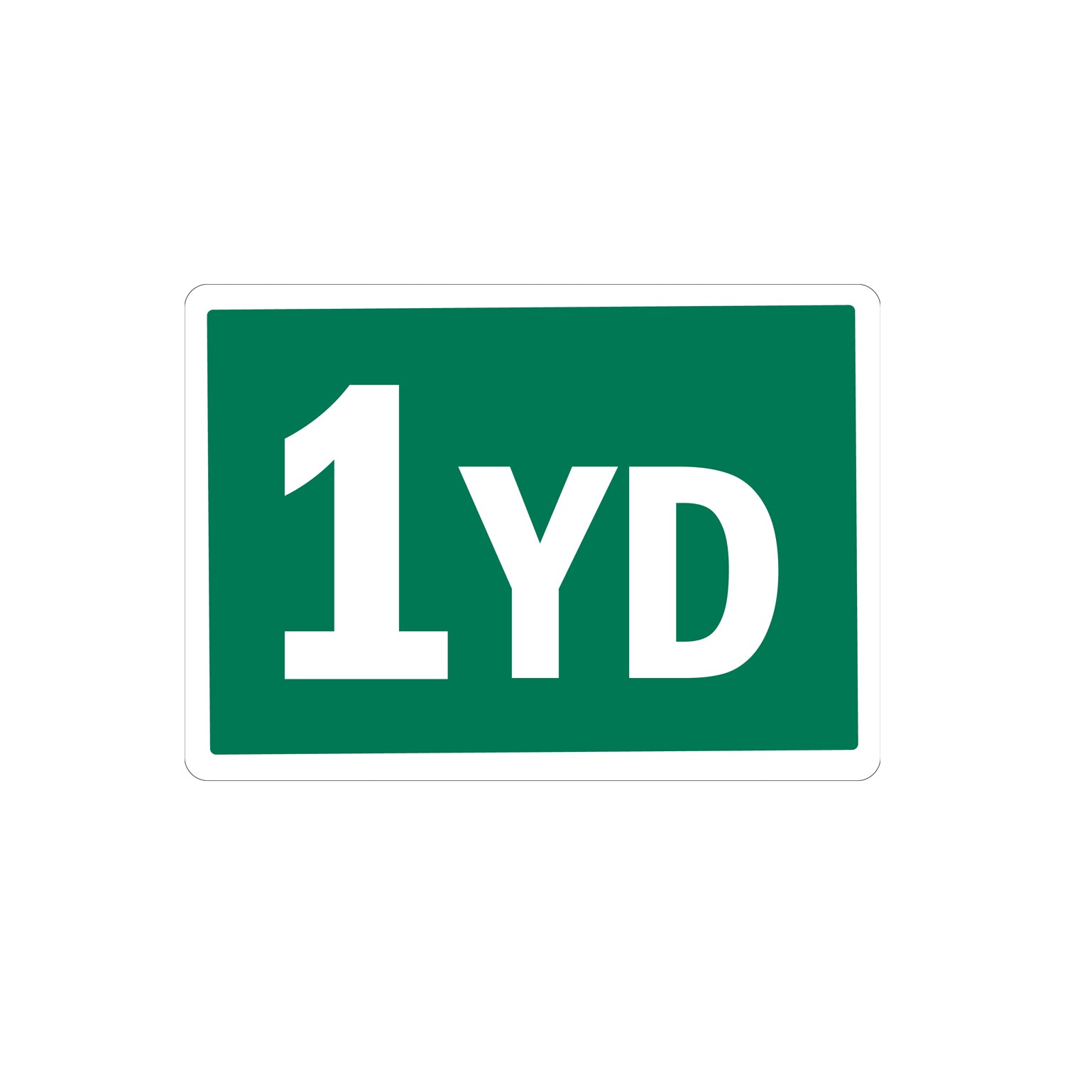 1 Yard Container Stickers