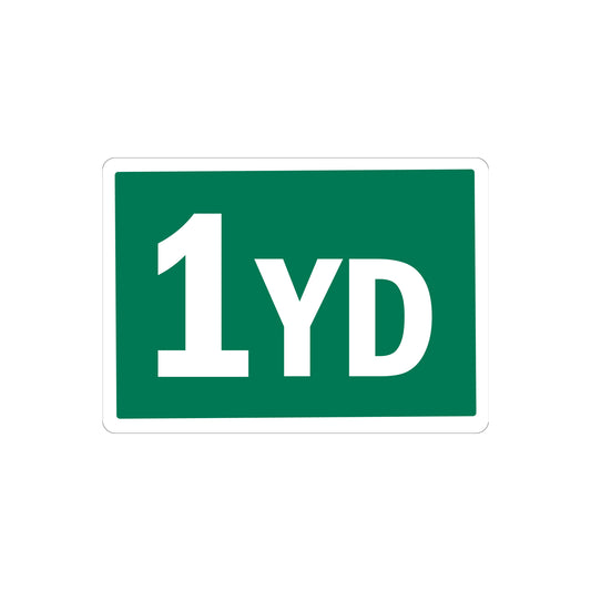 1 Yard Container Stickers