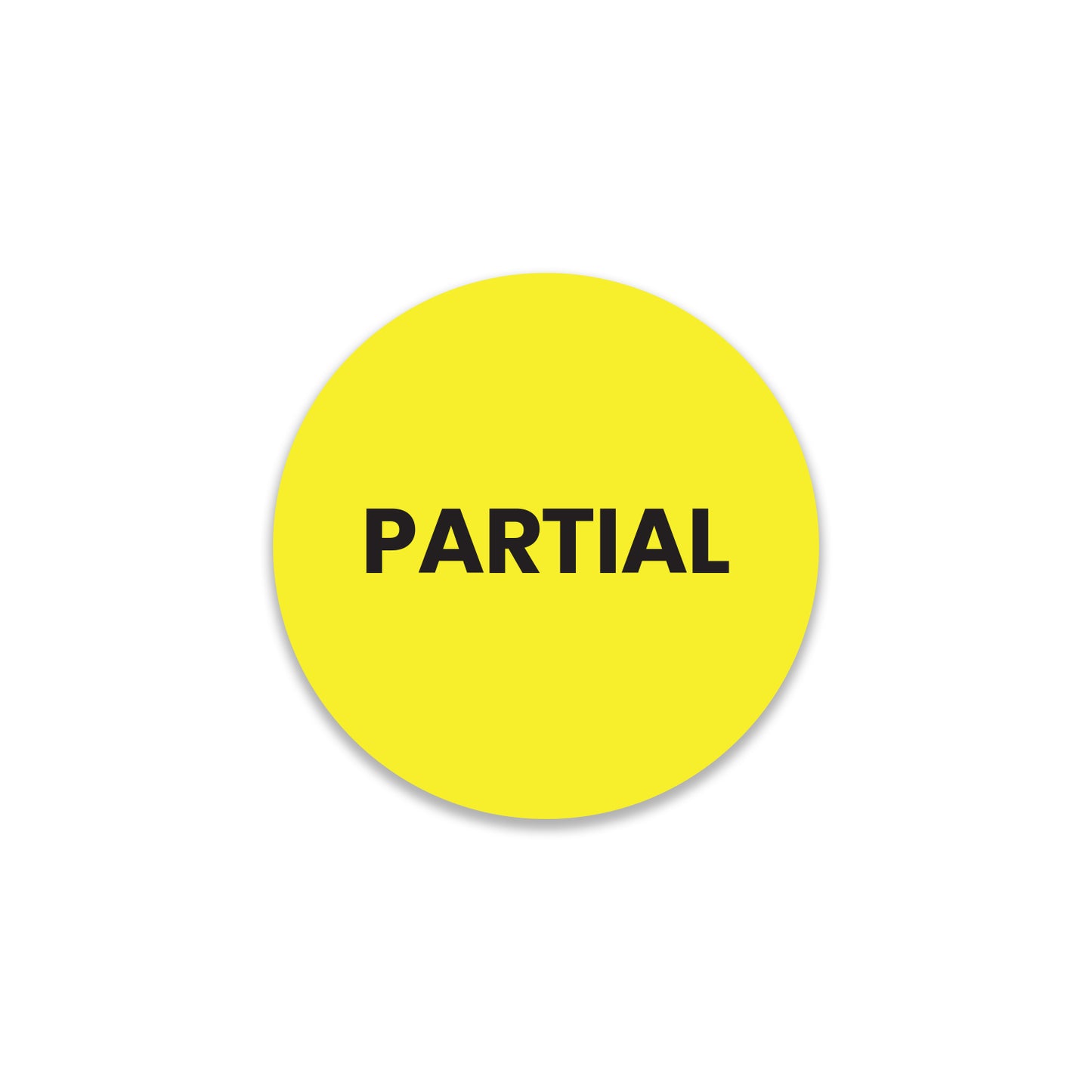 StickerJet Partial – OSHA Shipping Control Roll Labels – 2" Circle Labels – 500 Qty/Roll – Paper, Easy Peel And Stick, Strong Adhesive, Made In USA