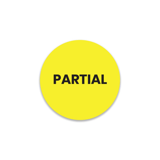 StickerJet Partial – OSHA Shipping Control Roll Labels – 2" Circle Labels – 500 Qty/Roll – Paper, Easy Peel And Stick, Strong Adhesive, Made In USA