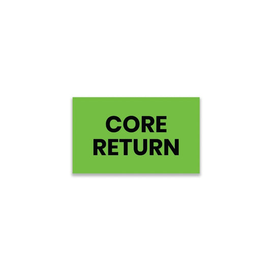 Core Return - Receiving Labels