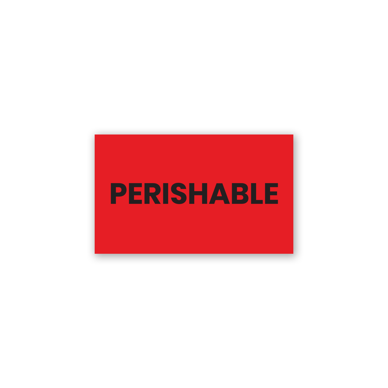 Perishable (Red) - Refrigerator Labels