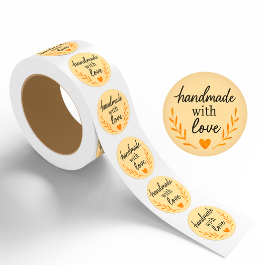 Handmade With Love - Roll / Sheet - 1"x1" / 2"x2" / 3"x3" / 4"x4"