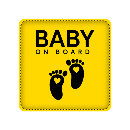 Baby On Board - 2-Pack Individually Cut Stickers - 5”x5”