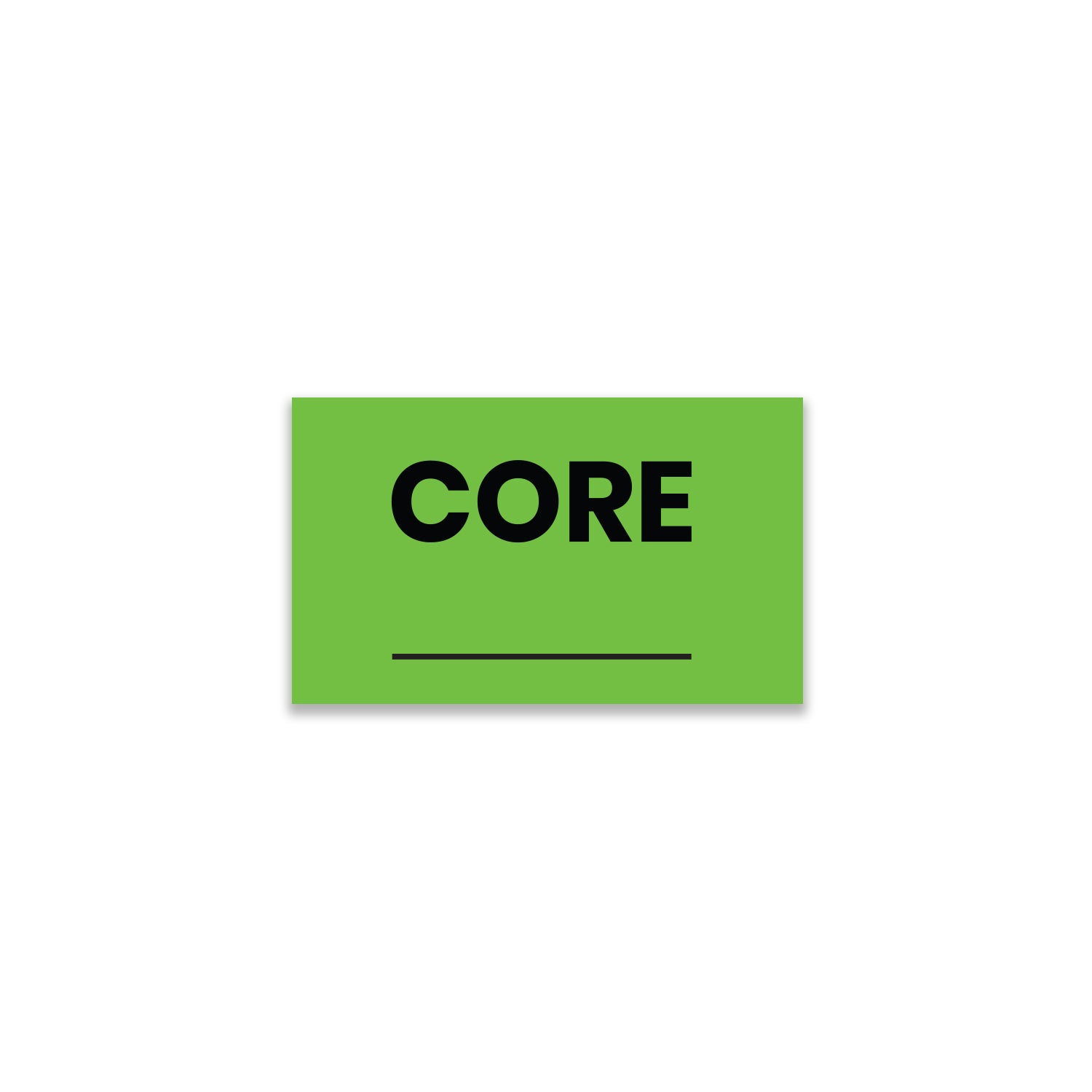 Core ___ (Rectangle) - Receiving Labels