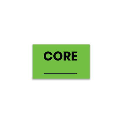 Core ___ (Rectangle) - Receiving Labels