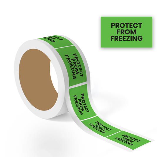 Protect from Freezing (Green) - Refrigerator Labels