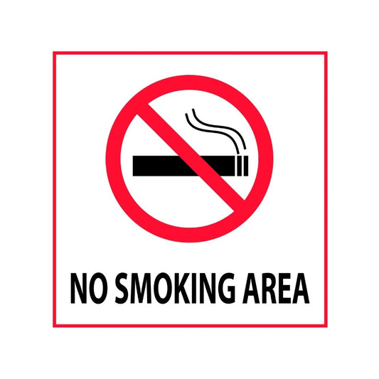 No Smoking - 6-Pack Individually Cut Stickers - 6”x6”